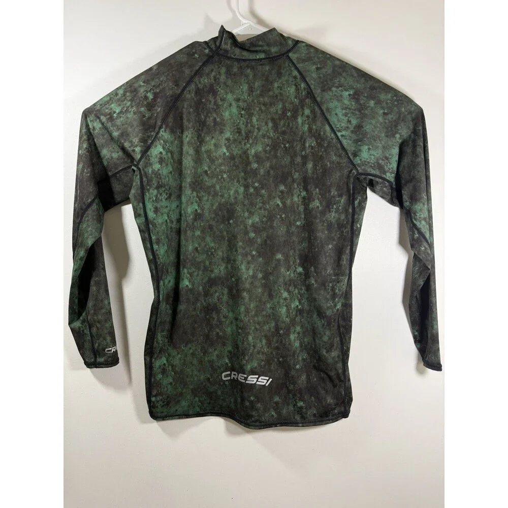 Cressi Hunter Rash Guard Adult 2XL Green Camo Long sleeve Great Condition